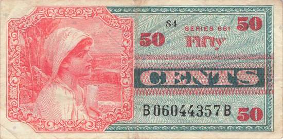 USA MPC Series 661 p.M67 50 Cents 1968 VF